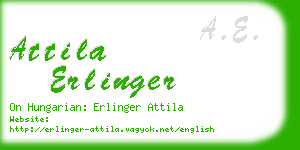 attila erlinger business card